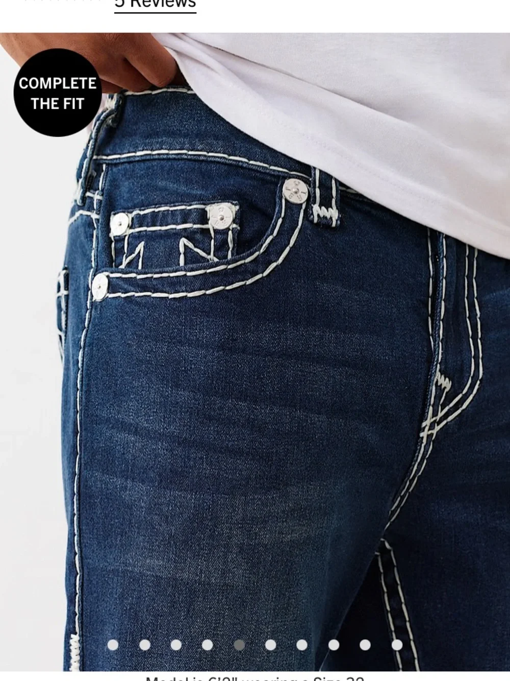 True Religion brand Jeans Rocco Relaxed Skinny 40W32L